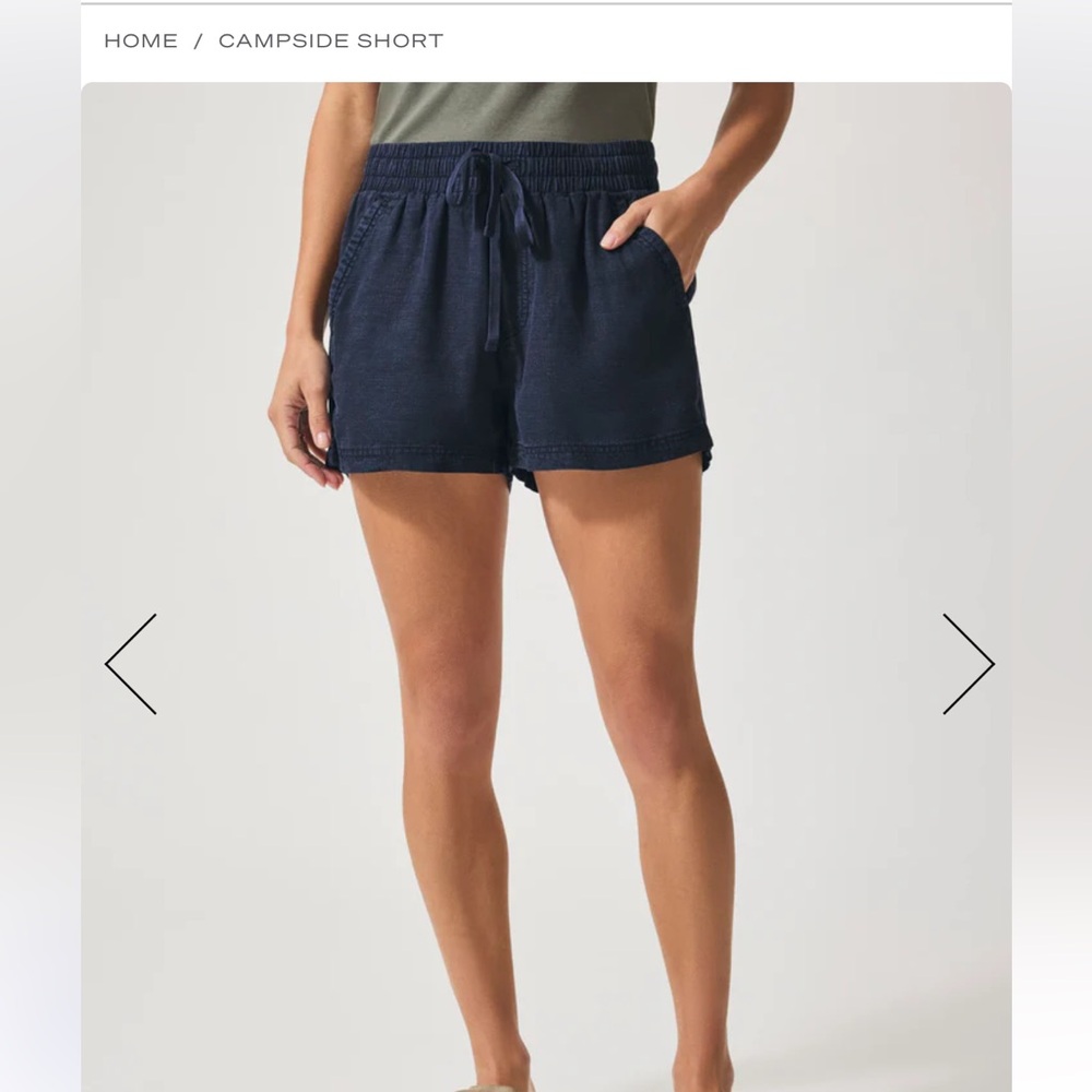 Splendid Campside Shorts in Navy Blue